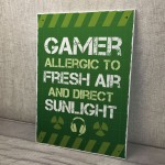 Novelty Funny Gaming Sign Plaque Gamer Gifts For Son Brother