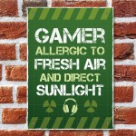 Novelty Funny Gaming Sign Plaque Gamer Gifts For Son Brother