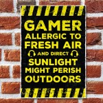 Gaming Bedroom Accessories Bedroom Sign Novelty Birthday Gift