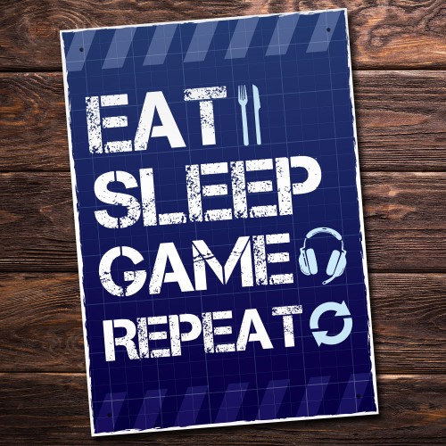 Funny Gaming Sign / Boys Bedroom Sign / Games Room Wall Art