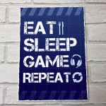 Funny Gaming Sign / Boys Bedroom Sign / Games Room Wall Art