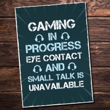 Funny Gaming Sign Door Wall Sign Novelty Gamer Gifts Accessories