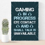 Funny Gaming Sign Door Wall Sign Novelty Gamer Gifts Accessories