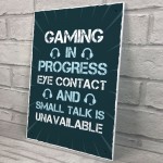 Funny Gaming Sign Door Wall Sign Novelty Gamer Gifts Accessories