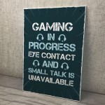 Funny Gaming Sign Door Wall Sign Novelty Gamer Gifts Accessories