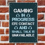Funny Gaming Sign Door Wall Sign Novelty Gamer Gifts Accessories