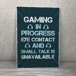 Funny Gaming Sign Door Wall Sign Novelty Gamer Gifts Accessories