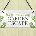 Garden Signs And Plaques Garden Escape Sign Summerhouse Shed