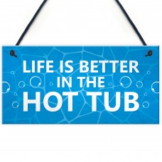 Hot Tub Novelty Plaque For Garden Hot Tub Garden Shed Novelty