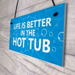 Hot Tub Novelty Plaque For Garden Hot Tub Garden Shed Novelty