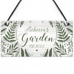 Garden Sign Flowers Personalised Shed Summerhouse Decking Sign