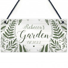 Garden Sign Flowers Personalised Shed Summerhouse Decking Sign