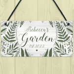 Garden Sign Flowers Personalised Shed Summerhouse Decking Sign