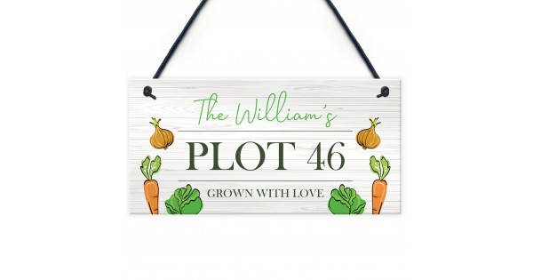 Funny Allotment Sign Personalised Plot Sign Garden Summerhouse