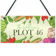 Allotment Sign Outdoor Plaque PLOT NUMBER Personalised Family