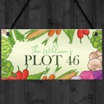 Allotment Sign Outdoor Plaque PLOT NUMBER Personalised Family