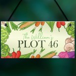 Allotment Sign Outdoor Plaque PLOT NUMBER Personalised Family