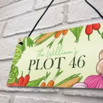 Allotment Sign Outdoor Plaque PLOT NUMBER Personalised Family