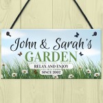 Garden Sign for Summerhouse Shed Decking PersonalisedA gorgeous 