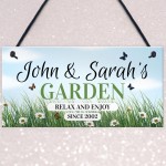 Garden Sign for Summerhouse Shed Decking PersonalisedA gorgeous 