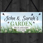 Garden Sign for Summerhouse Shed Decking PersonalisedA gorgeous 