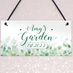Novelty Garden Signs And Plaques Personalised Hanging Wall Sign 