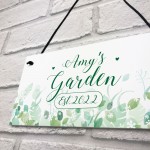 Novelty Garden Signs And Plaques Personalised Hanging Wall Sign 