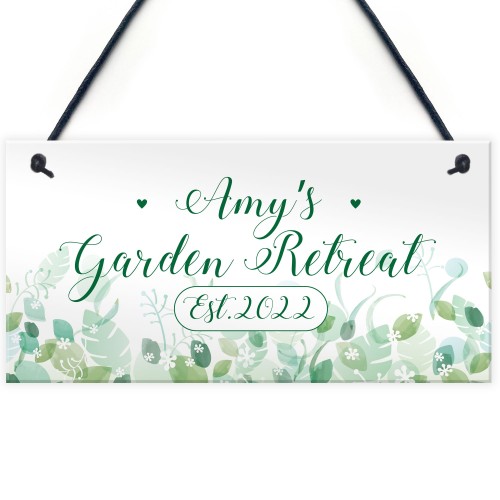 Personalised Garden Signs And Plaques GARDEN RETREAT Summerhouse