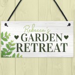 Garden Retreat Sign Personalised Outdoor Sign For Summerhouse