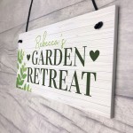 Garden Retreat Sign Personalised Outdoor Sign For Summerhouse