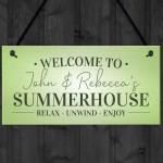 Summerhouse Sign For Garden Decking Shed Plaque Outdoor Sign 