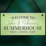 Summerhouse Sign For Garden Decking Shed Plaque Outdoor Sign 