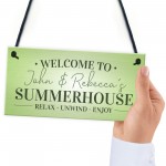 Summerhouse Sign For Garden Decking Shed Plaque Outdoor Sign 