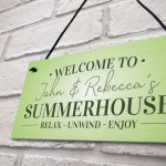 Summerhouse Sign For Garden Decking Shed Plaque Outdoor Sign 