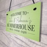 Summerhouse Sign For Garden Decking Shed Plaque Outdoor Sign 