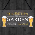 Beer Garden Sign For Man Cave Shed Decking Personalised Bar Sign