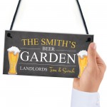 Beer Garden Sign For Man Cave Shed Decking Personalised Bar Sign