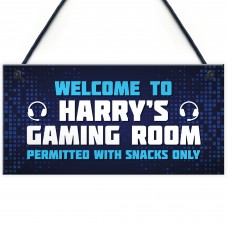 Gaming Sign Hanging Wall Door Plaque Gaming Room Sign Man Cave