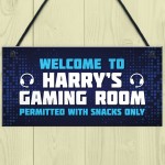 Gaming Sign Hanging Wall Door Plaque Gaming Room Sign Man Cave