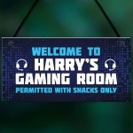 Gaming Sign Hanging Wall Door Plaque Gaming Room Sign Man Cave