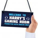 Gaming Sign Hanging Wall Door Plaque Gaming Room Sign Man Cave