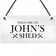 Shed Signs Personalised Hanging Outdoor Man Cave Sign