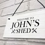 Shed Signs Personalised Hanging Outdoor Man Cave Sign