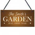 Garden Signs And Plaques Hanging Door Wall Sign Personalised