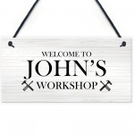 Workshop Sign Man Cave Shed Sign Outdoor Plaque Gift For Men