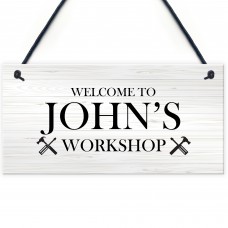 Workshop Sign Man Cave Shed Sign Outdoor Plaque Gift For Men