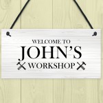 Workshop Sign Man Cave Shed Sign Outdoor Plaque Gift For Men