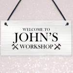 Workshop Sign Man Cave Shed Sign Outdoor Plaque Gift For Men