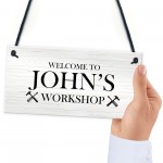 Workshop Sign Man Cave Shed Sign Outdoor Plaque Gift For Men