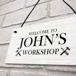 Workshop Sign Man Cave Shed Sign Outdoor Plaque Gift For Men